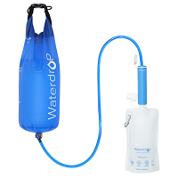 Water filter straw with gravity bag